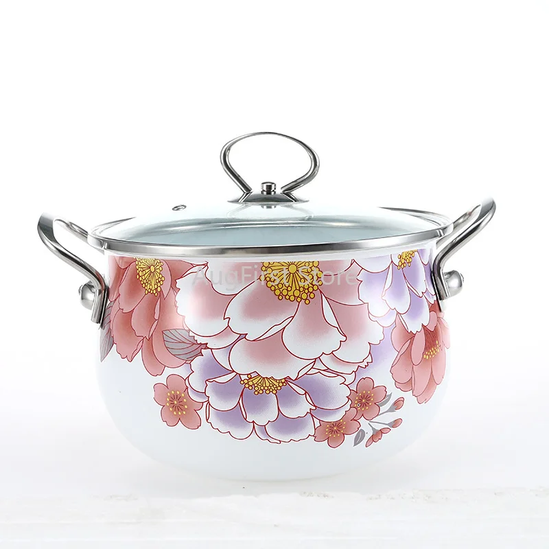 3500ML Casserole Thick Enamel Soup pot Stainless steel Enamel Cooker Induction cooker Universal pot
3500ML Casserole Thick Enamel Soup pot Stainless steel Enamel Cooker Induction cooker Universal pot