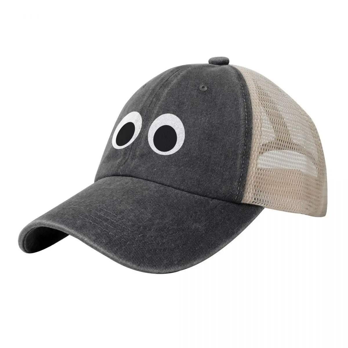 

Googly Eyes Cowboy Mesh Baseball Cap Hood Custom Cap Anime Hat Hip Hop Trucker Hats For Men Women's