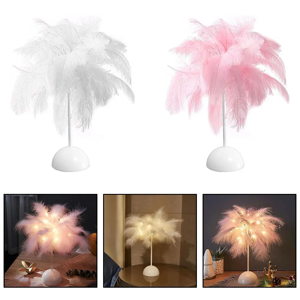 White/pink Feather Table Lamp Table Indoor Decorative Light Room Night Lighting Romantic Gift Birthday Lights Battery Powered
White/pink Feather Table Lamp Table Indoor Decorative Light Room Night Lighting Romantic Gift Birthday Lights Battery Powered