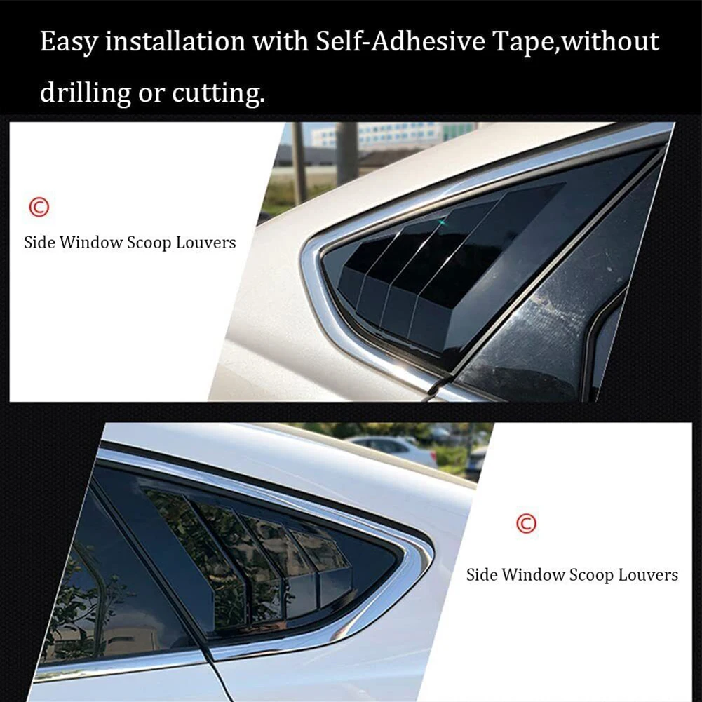 

Brand New Louver Cover Door Glass Cover Louvers Cover Rear Side 2013-2021 43.7*29*28.3cm ABS Car Door Glass None