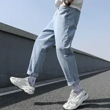 Loose Men Jeans Male Trousers Simple Design High Quality Students Daily Couples Straight Denim Pants 
Loose Men Jeans Male Trousers Simple Design High Quality Students Daily Couples Straight Denim Pants