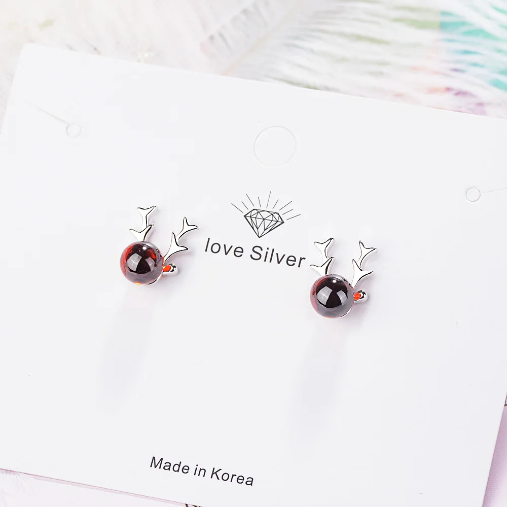 925 Sterling Silver Antler Crystar Piercing Stud Earrings For Women Luxury Designer Party Jewelry Accessories Free Shipping 
925 Sterling Silver Antler Crystar Piercing Stud Earrings For Women Luxury Designer Party Jewelry Accessories Free Shipping