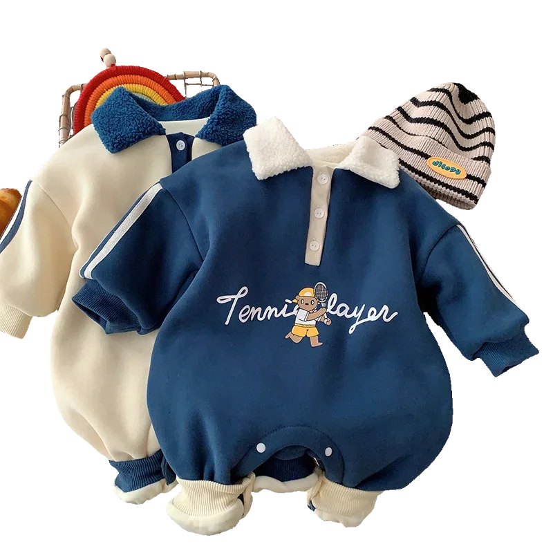 Baby Romper Fall & Winter Baby Clothes for boys girls polo Outfit baby clothes 0 to 12 months bodysuit & one piece plus velvet
Baby Romper Fall & Winter Baby Clothes for boys girls polo Outfit baby clothes 0 to 12 months bodysuit & one piece plus velvet