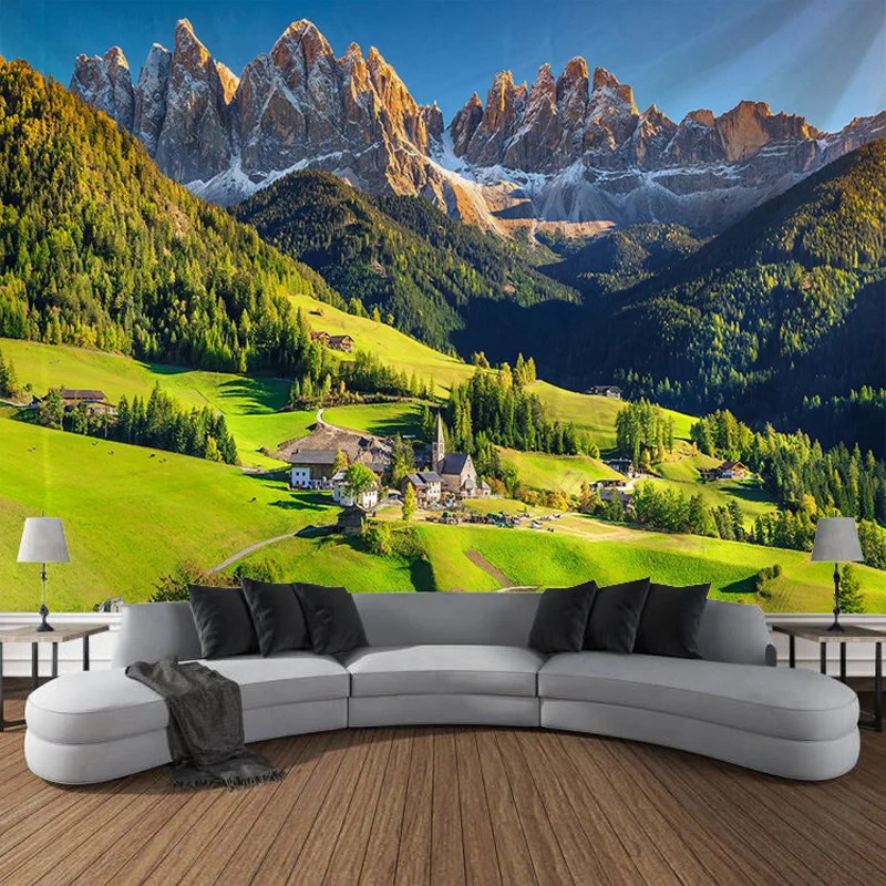 Natural Scenery, Hilly Grassland Landscape Tapestry, Art Decoration, Curtain, Hanging, Home, Bedroom, Living Room Decoration
Natural Scenery, Hilly Grassland Landscape Tapestry, Art Decoration, Curtain, Hanging, Home, Bedroom, Living Room Decoration