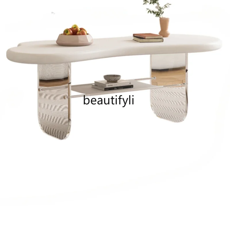 Cream Fengyunduo Tea Table Acrylic Simple Modern Home Living Room Special Shaped Table White Cream furniture
Cream Fengyunduo Tea Table Acrylic Simple Modern Home Living Room Special Shaped Table White Cream furniture