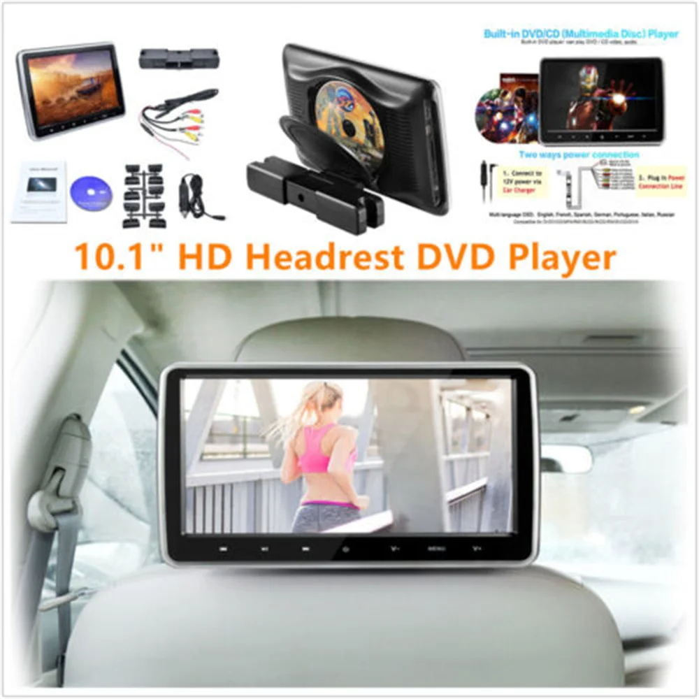 2x 10.1 Inch Car DVD Headrest Monitor Video Player 1024x600 HD Digital Screen Touch Button Game Remote Control USB/SD/HDMI/IR/FM
2x 10.1 Inch Car DVD Headrest Monitor Video Player 1024x600 HD Digital Screen Touch Button Game Remote Control USB/SD/HDMI/IR/FM
