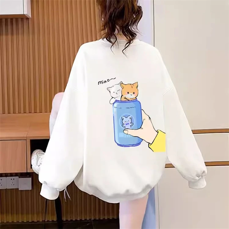 Cartoon Animal Print Couple Sweatshirt Women's Autumn Loose Casual Couple Design Sense Top Hooded Women k pop clothes
Cartoon Animal Print Couple Sweatshirt Women's Autumn Loose Casual Couple Design Sense Top Hooded Women k pop clothes