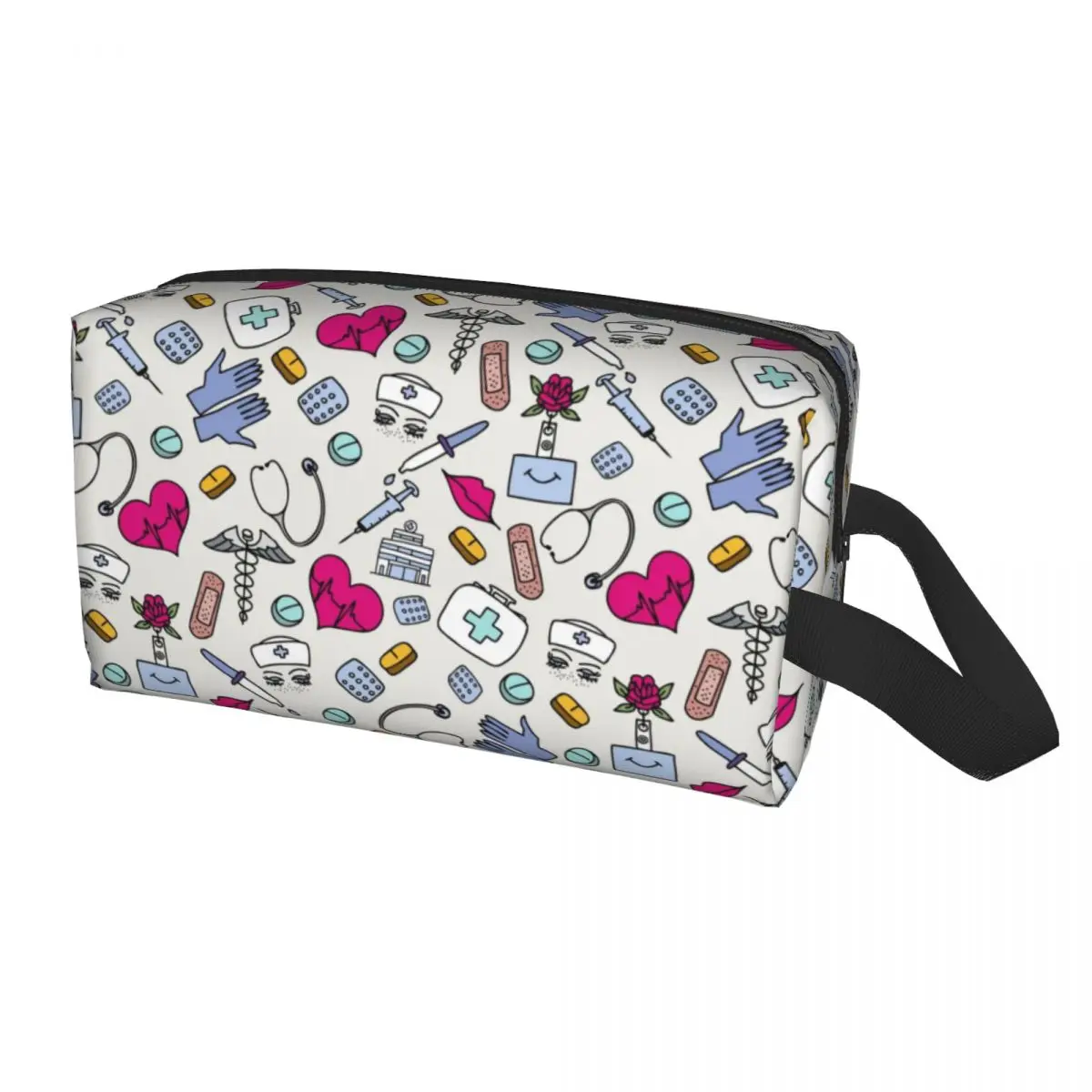 Custom Nursing Pattern Nurse Travel Cosmetic Bag Women Health Care Makeup Toiletry Organizer Lady Beauty Storage Dopp Kit
Custom Nursing Pattern Nurse Travel Cosmetic Bag Women Health Care Makeup Toiletry Organizer Lady Beauty Storage Dopp Kit