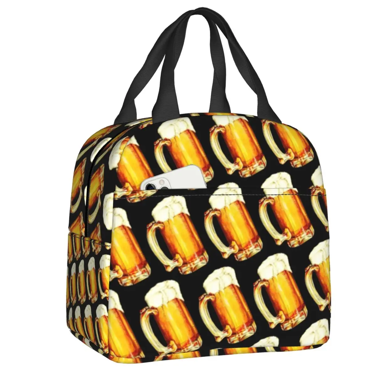 Beer Pattern Lunch Bag Women Resuable Cooler Thermal Insulated Lunch Container for Work School Travel Storage Food Lunch Box
Beer Pattern Lunch Bag Women Resuable Cooler Thermal Insulated Lunch Container for Work School Travel Storage Food Lunch Box