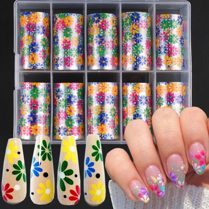 Rose Flowers Nail Foil Summer Daisy Nail Art Sticker Transfer Paper Foil Nail Decals DIY Slider Foil Nail Art Decorations
Rose Flowers Nail Foil Summer Daisy Nail Art Sticker Transfer Paper Foil Nail Decals DIY Slider Foil Nail Art Decorations