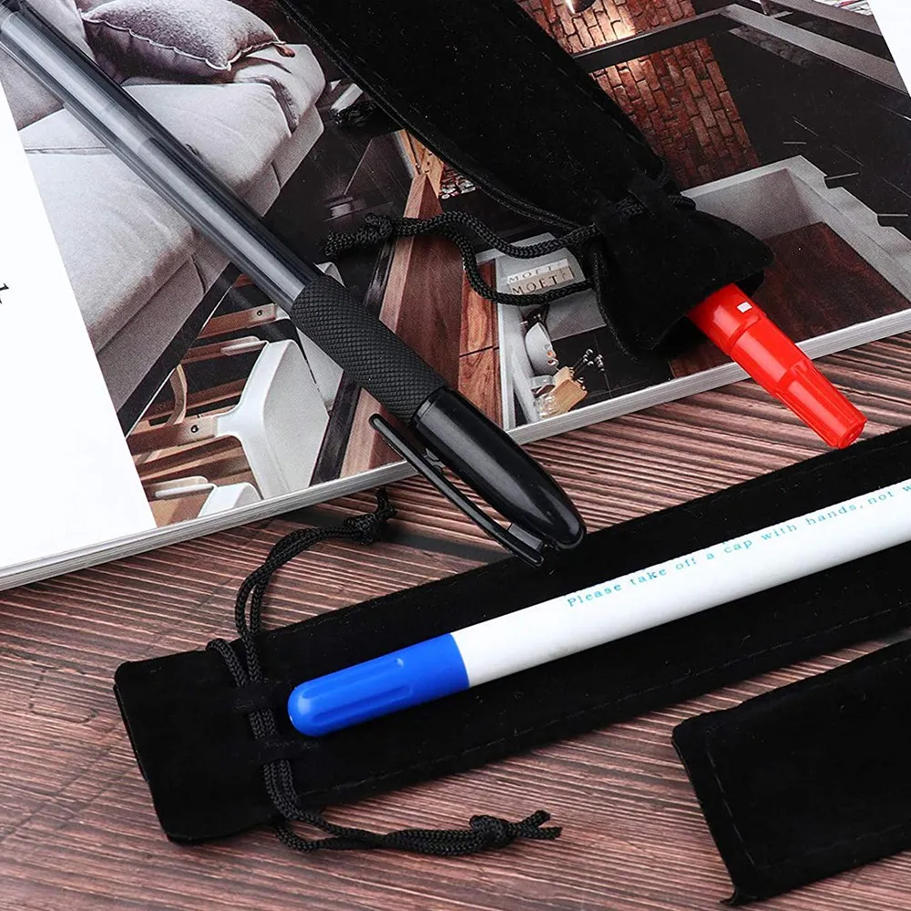 100Pcs Velvet Pen Pouch Black Drawstring Bag Single Pen Holder Packaging Sleeve for School Office Business Gift
100Pcs Velvet Pen Pouch Black Drawstring Bag Single Pen Holder Packaging Sleeve for School Office Business Gift