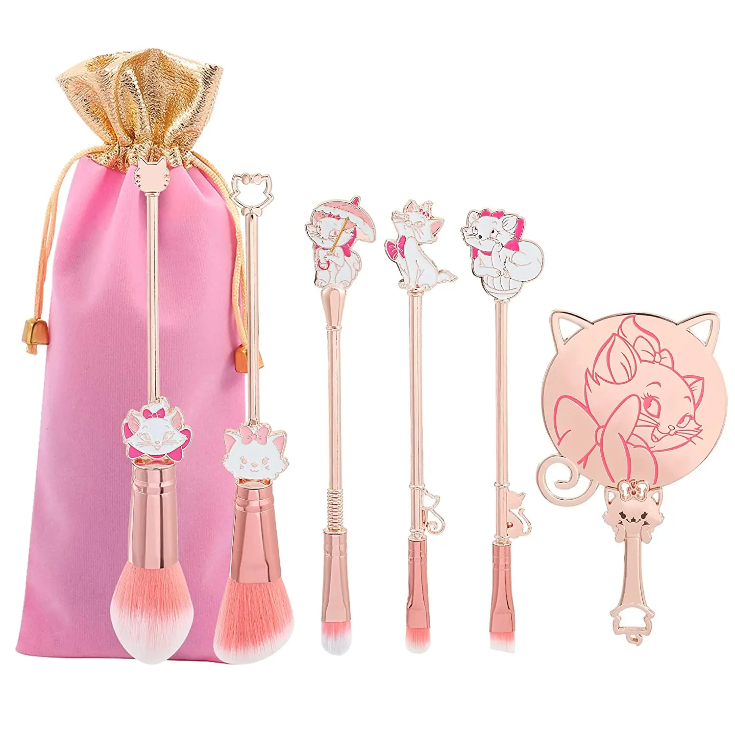 Marie Cartoon Cat Makeup Brushes Cute Animal Designed Soft Pink Makeup Brushes Set Professional Cosmetic Tool Kit
Marie Cartoon Cat Makeup Brushes Cute Animal Designed Soft Pink Makeup Brushes Set Professional Cosmetic Tool Kit