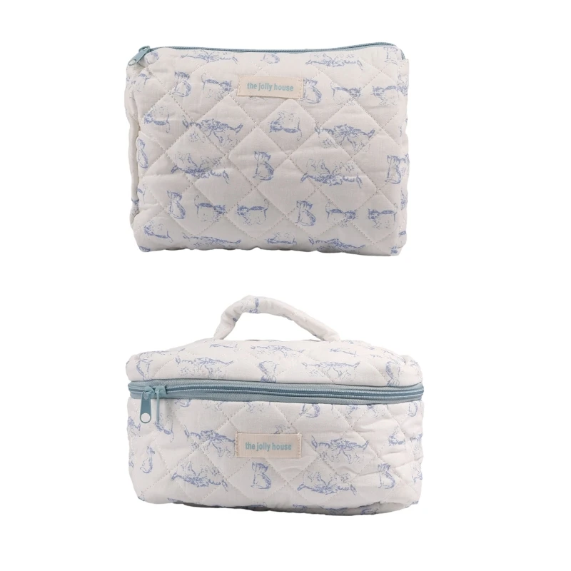 Стеганая косметичка с милым рисунком кошки, Женская дорожная косметичка для женщин и девушек, Портативная сумка для личной гигиены
Стеганая косметичка с милым рисунком кошки, Женская дорожная косметичка для женщин и девушек, Портативная сумка для личной гигиены