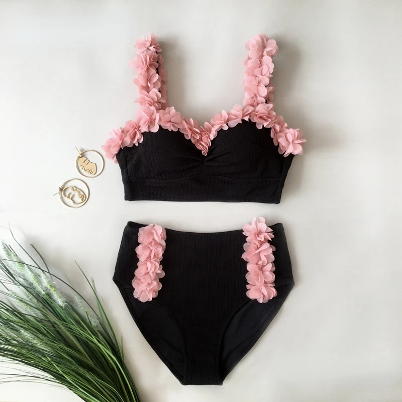 Женский раздельный купальник с завышенной талией, однотонный облегающий треугольный купальник с цветочным принтом и пуш-ап, Y2k
Женский раздельный купальник с завышенной талией, однотонный облегающий треугольный купальник с цветочным принтом и пуш-ап, Y2k