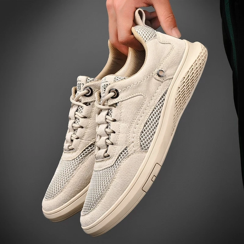 Men Shoes fashion Genuine Leather Loafers Breathable Autumn lace up comfortable Mesh Casual Shoes Outdoor Men Sneakers Shoes
Men Shoes fashion Genuine Leather Loafers Breathable Autumn lace up comfortable Mesh Casual Shoes Outdoor Men Sneakers Shoes