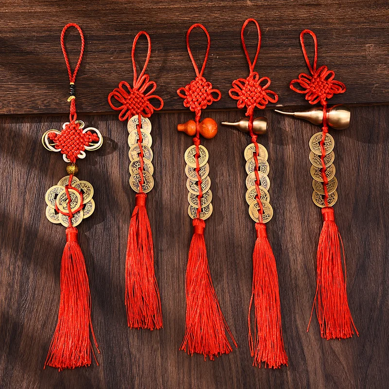 Chinese Knot Copper Gourd, Peach Wood Gourd Red Rope Copper Wire Car Mounted Decoration, Home to Door Pendant
Chinese Knot Copper Gourd, Peach Wood Gourd Red Rope Copper Wire Car Mounted Decoration, Home to Door Pendant