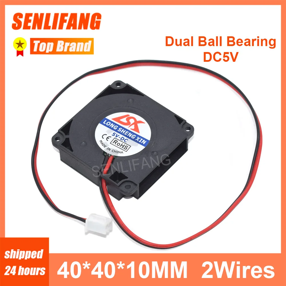 New 4010 DC 5V 12V 24V 4CM 2Pin Micro Centrifugal Dual Ball Bearing 3D Printer Wheel Blower Cooling Fan New 4010 DC 5V 12V 24V 4CM 2Pin Micro Centrifugal Dual Ball Bearing 3D Printer Wheel Blower Cooling Fan
