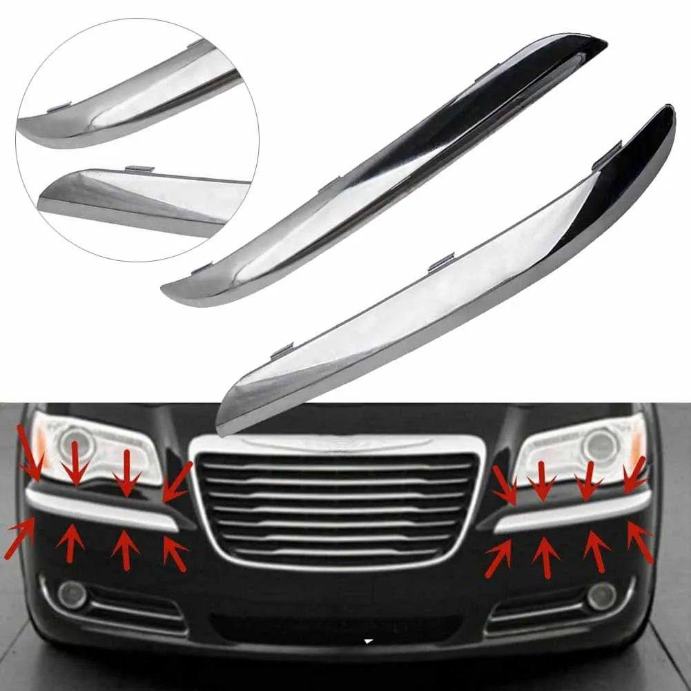 Комплект накладок на передний бампер автомобиля, 2 шт., для Chrysler 300 Accent 2011 2012 2013 2014 68127941AB 68127940AB Chrome LH & RH
Комплект накладок на передний бампер автомобиля, 2 шт., для Chrysler 300 Accent 2011 2012 2013 2014 68127941AB 68127940AB Chrome LH & RH