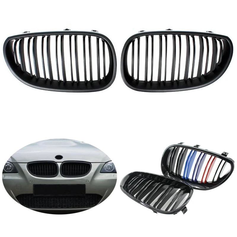 Hot Sale Auto Parts M5 E60 Single Slat Line Front Grille E60 Gloss Black Double Slat Line Grille for 5 Series 2004-2010
Hot Sale Auto Parts M5 E60 Single Slat Line Front Grille E60 Gloss Black Double Slat Line Grille for 5 Series 2004-2010