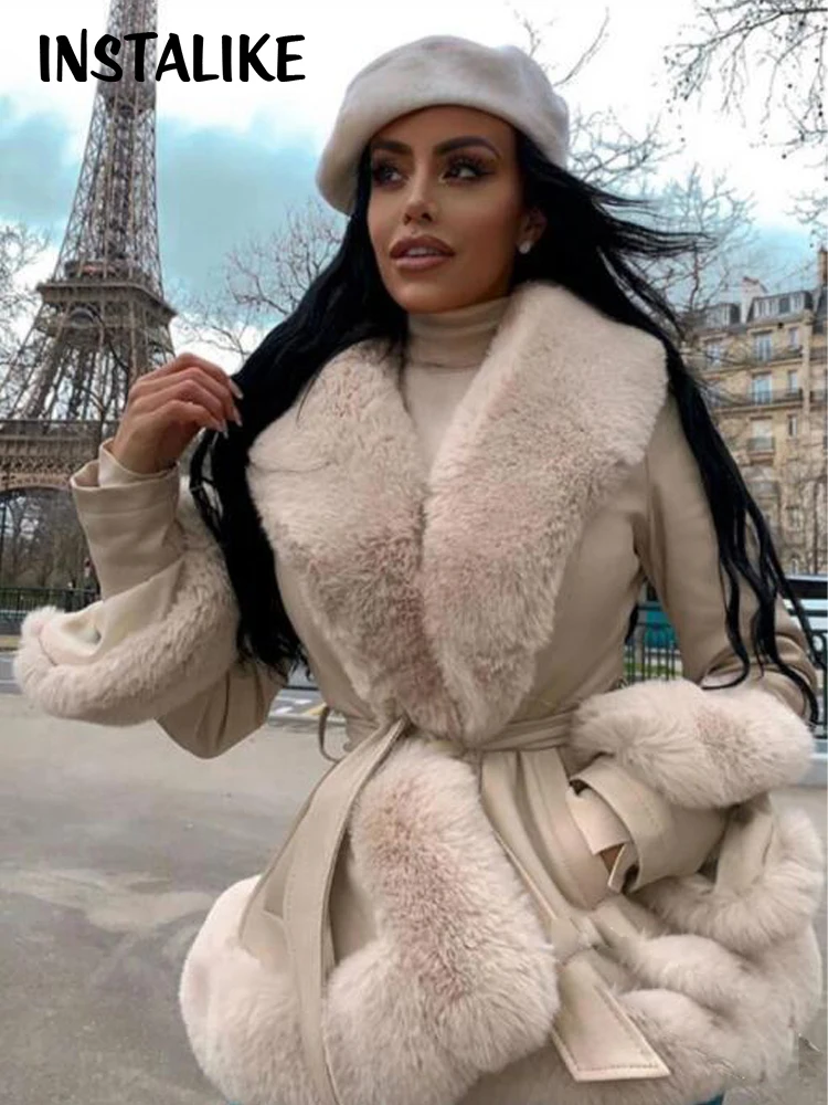 InLike-Women's Fake Rabbit Faux Coat, Thick Pullover, Long Sleeve, Casual Elegant Coat, New Outerwear, Autumn, Winter, Hot Sale
InLike-Women's Fake Rabbit Faux Coat, Thick Pullover, Long Sleeve, Casual Elegant Coat, New Outerwear, Autumn, Winter, Hot Sale