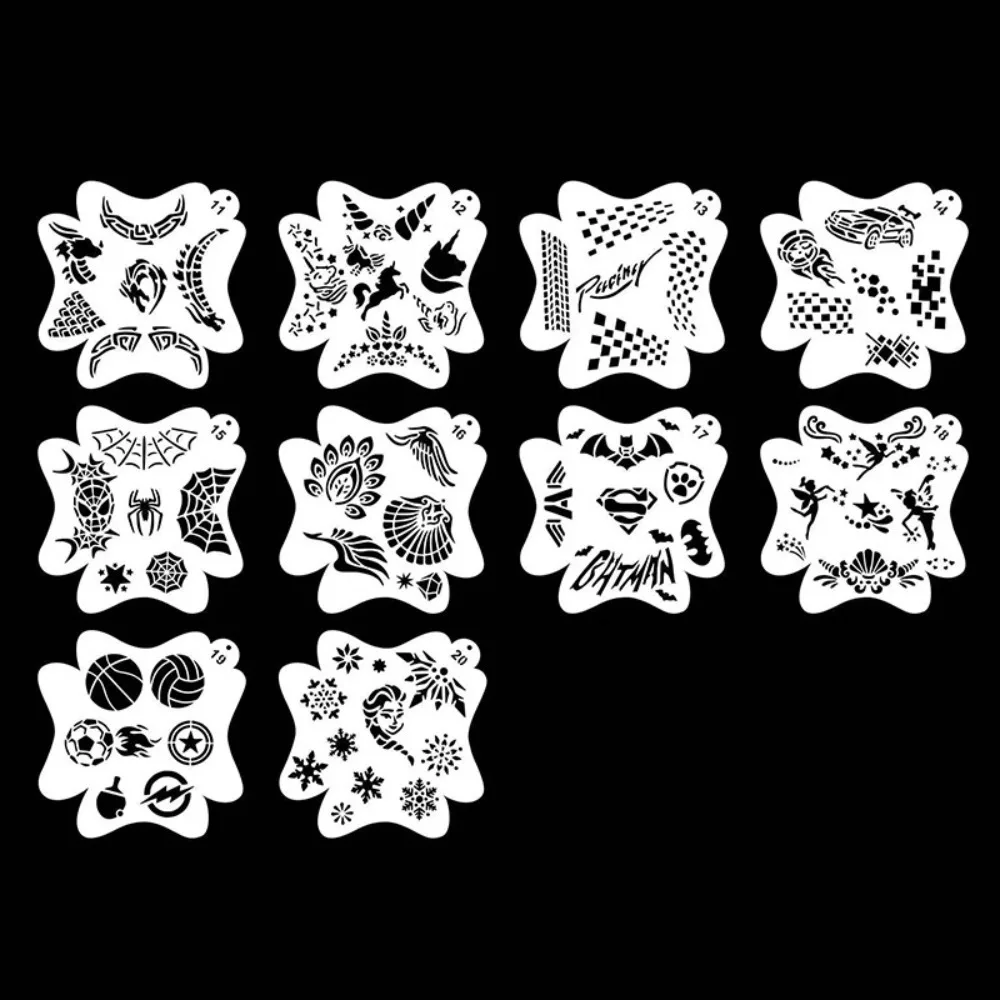 10PCS Plastics Face Art Temporary DIY Stencils NEW Paint Template for Halloween Birthday Party
10PCS Plastics Face Art Temporary DIY Stencils NEW Paint Template for Halloween Birthday Party