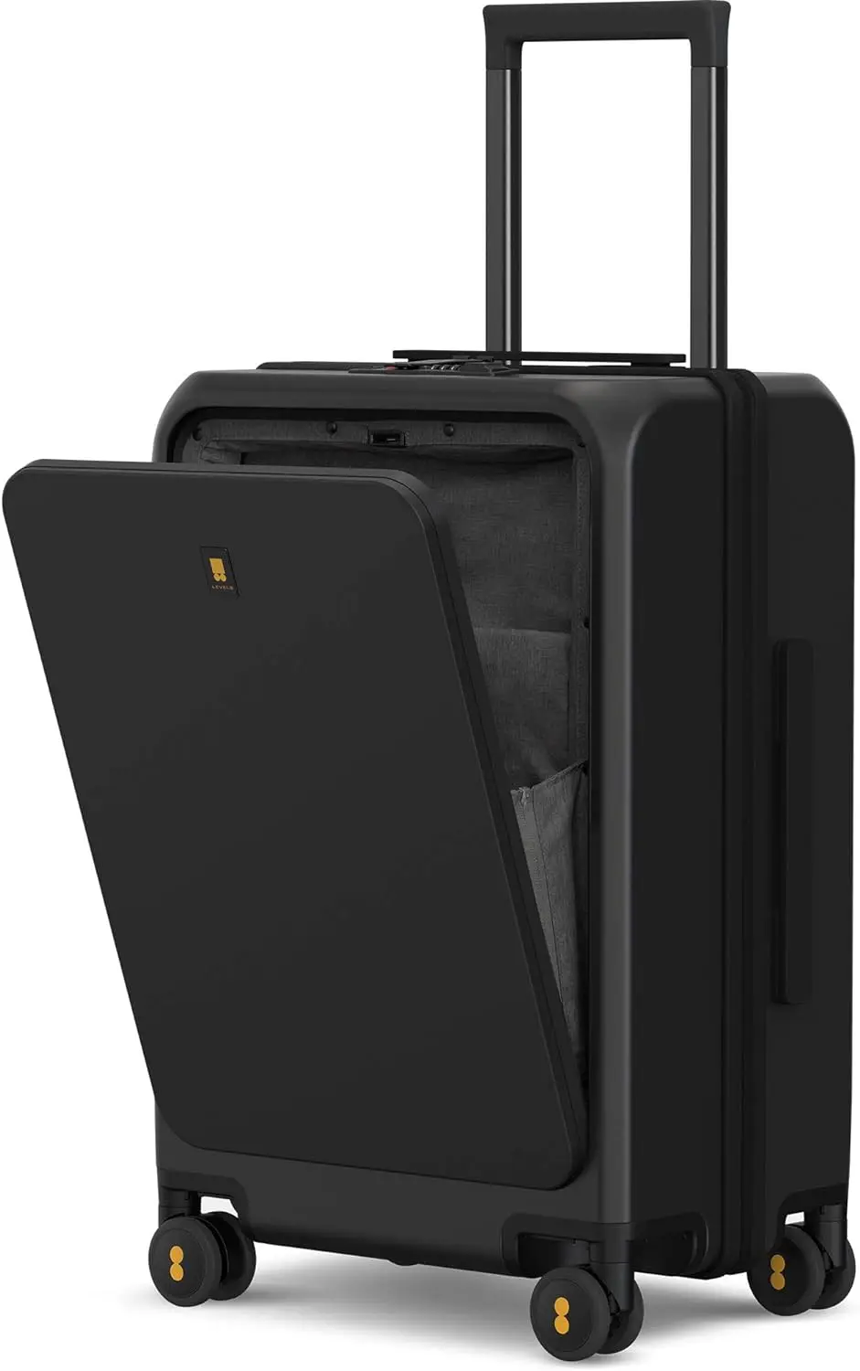 

LEVEL8 Road Runner Pro Carry-On Luggage, 20” Lightweight PC Hardside Suitcase with USB Charging Port, Spinner Trolley