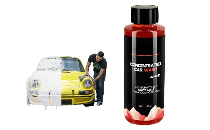 

Car Cleaning 5.3oz High Foam Highly Concentrated Deep Clean & Restores Multifunctional Car Manual Washing Shampoo Cleans Vehicle