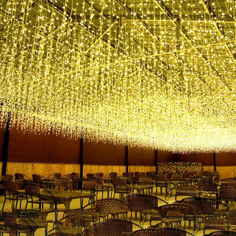 Fairy Lights EU/US Christmas Even Height Curtain Icicle LED String Lights Street Mall Eaves Decorative Outdoor Garden Garland
Fairy Lights EU/US Christmas Even Height Curtain Icicle LED String Lights Street Mall Eaves Decorative Outdoor Garden Garland