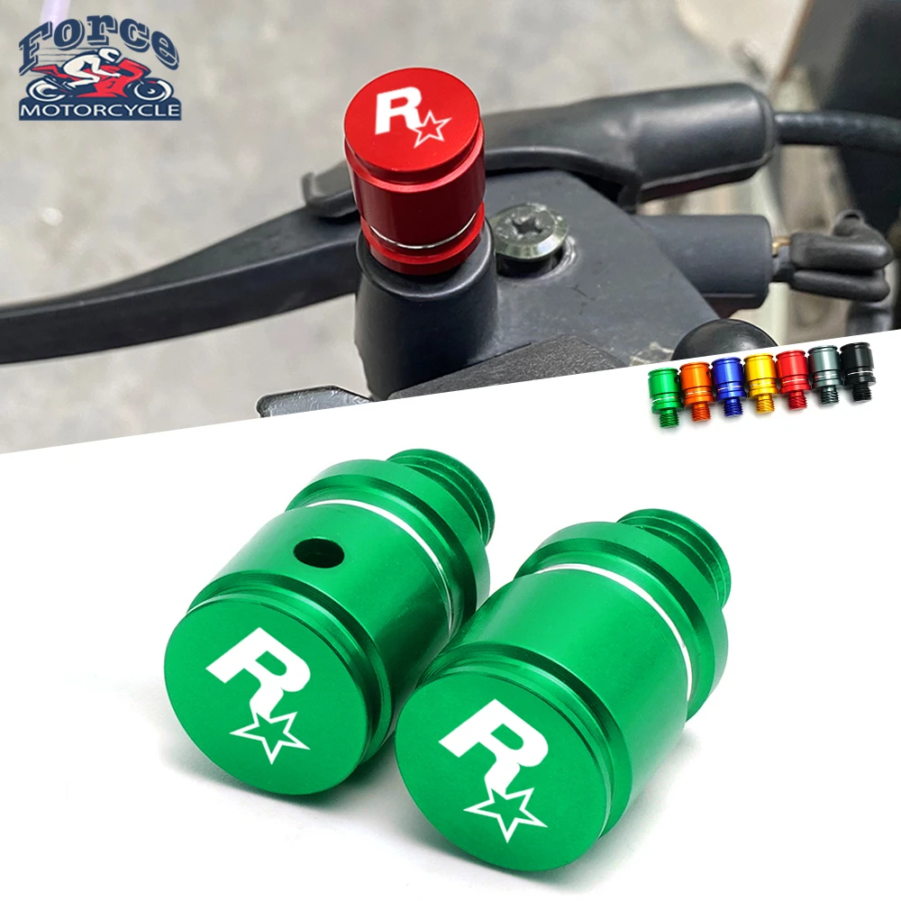 

R Star Motorcycle Mirror Hole Plug Screws Cap M10 Bolts For Kawasaki Z250 Z300 Z400 Z650 Z750 Z800 Z900 Z900RS Z1000 Z1000SX