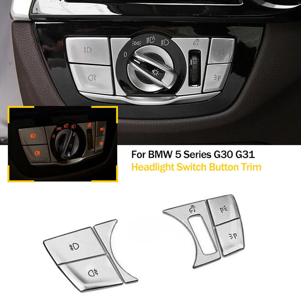 6Pcs Car Inner Headlight Switch Button Trim Cover For BMW 5 Series G30 G31 2018-2022 Interior Accessories Car Switch Button Trim
6Pcs Car Inner Headlight Switch Button Trim Cover For BMW 5 Series G30 G31 2018-2022 Interior Accessories Car Switch Button Trim