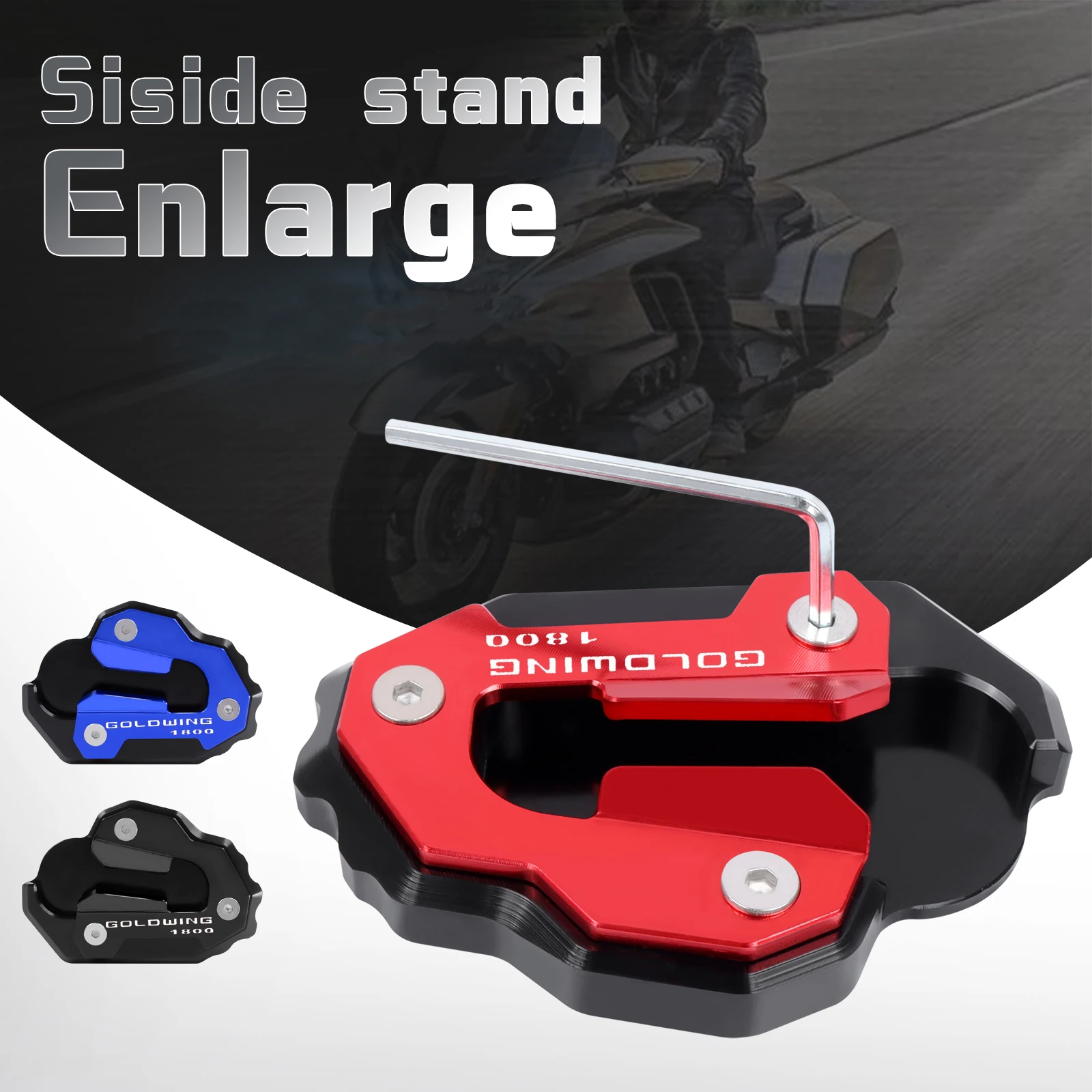 Motorcycle Kickstand Support Plate Foot Side Stand Enlarge Extension Pad For HONDA Goldwing 1800 GL 1800 F6B GL1800 2020-2023
Motorcycle Kickstand Support Plate Foot Side Stand Enlarge Extension Pad For HONDA Goldwing 1800 GL 1800 F6B GL1800 2020-2023