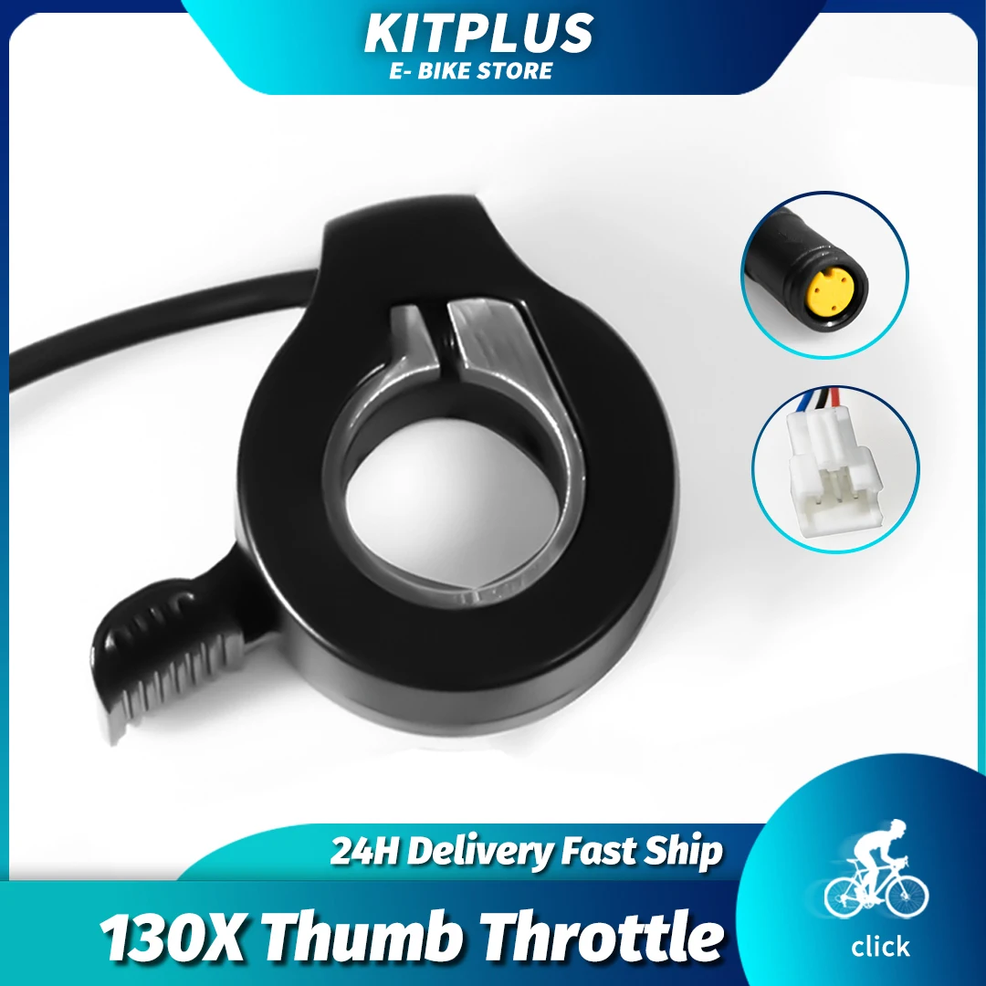 130X Ebike Electric Scooter Throttle Ebike Throttle E Bike Throttle 24V 36V 48V 52V 60V 72V Thumb Throttle
130X Ebike Electric Scooter Throttle Ebike Throttle E Bike Throttle 24V 36V 48V 52V 60V 72V Thumb Throttle
