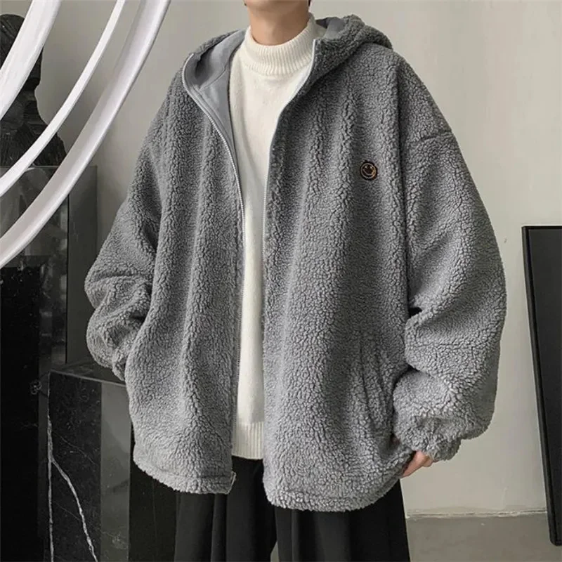 Autumn Winter Couples Leisure Warm Cotton Clothes Lamb Wool Plus Velvet Thickening Outerwear Fashion Polar Fleece Coats Men
Autumn Winter Couples Leisure Warm Cotton Clothes Lamb Wool Plus Velvet Thickening Outerwear Fashion Polar Fleece Coats Men