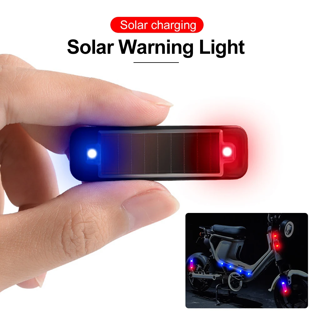 12V Car LED Light Solar Powered Bicycle Motorcycles Warning Light Red Blue LED Side Marker Lights Anti Rear End Car Warning Lamp
12V Car LED Light Solar Powered Bicycle Motorcycles Warning Light Red Blue LED Side Marker Lights Anti Rear End Car Warning Lamp