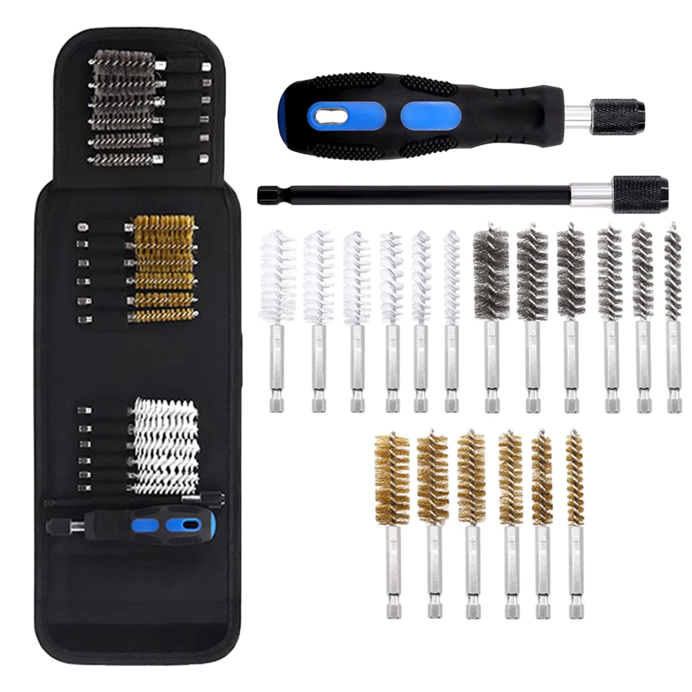 20pcs Drill Brush Nylon Stainless Steel Brass Wire Brushes 1/4'' Hex Shank For Cleaning Welding Slag Rust Removal Rotary Tool
20pcs Drill Brush Nylon Stainless Steel Brass Wire Brushes 1/4'' Hex Shank For Cleaning Welding Slag Rust Removal Rotary Tool