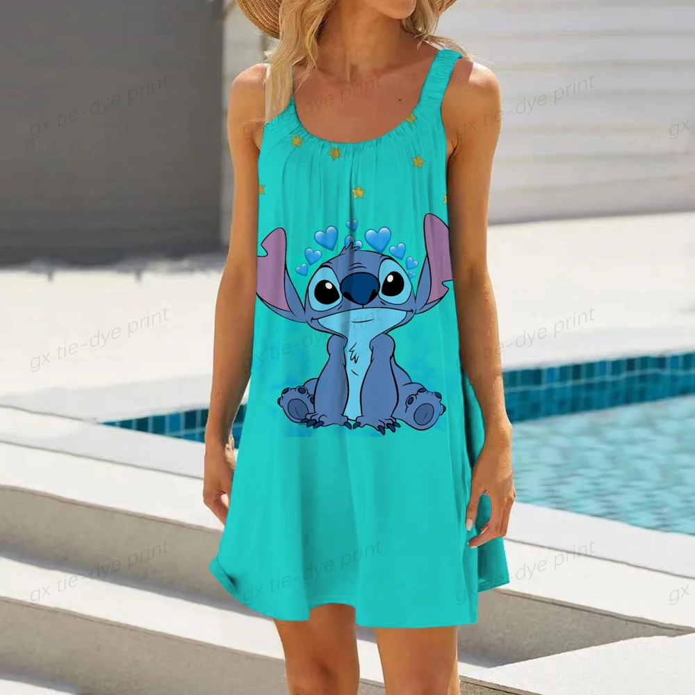 Stitch Dresses for Women 2023 Disney Summer Woman Fashion Women's Sundresses Cartoon Slip Dress Print Sleeveless Backless Beach
Stitch Dresses for Women 2023 Disney Summer Woman Fashion Women's Sundresses Cartoon Slip Dress Print Sleeveless Backless Beach