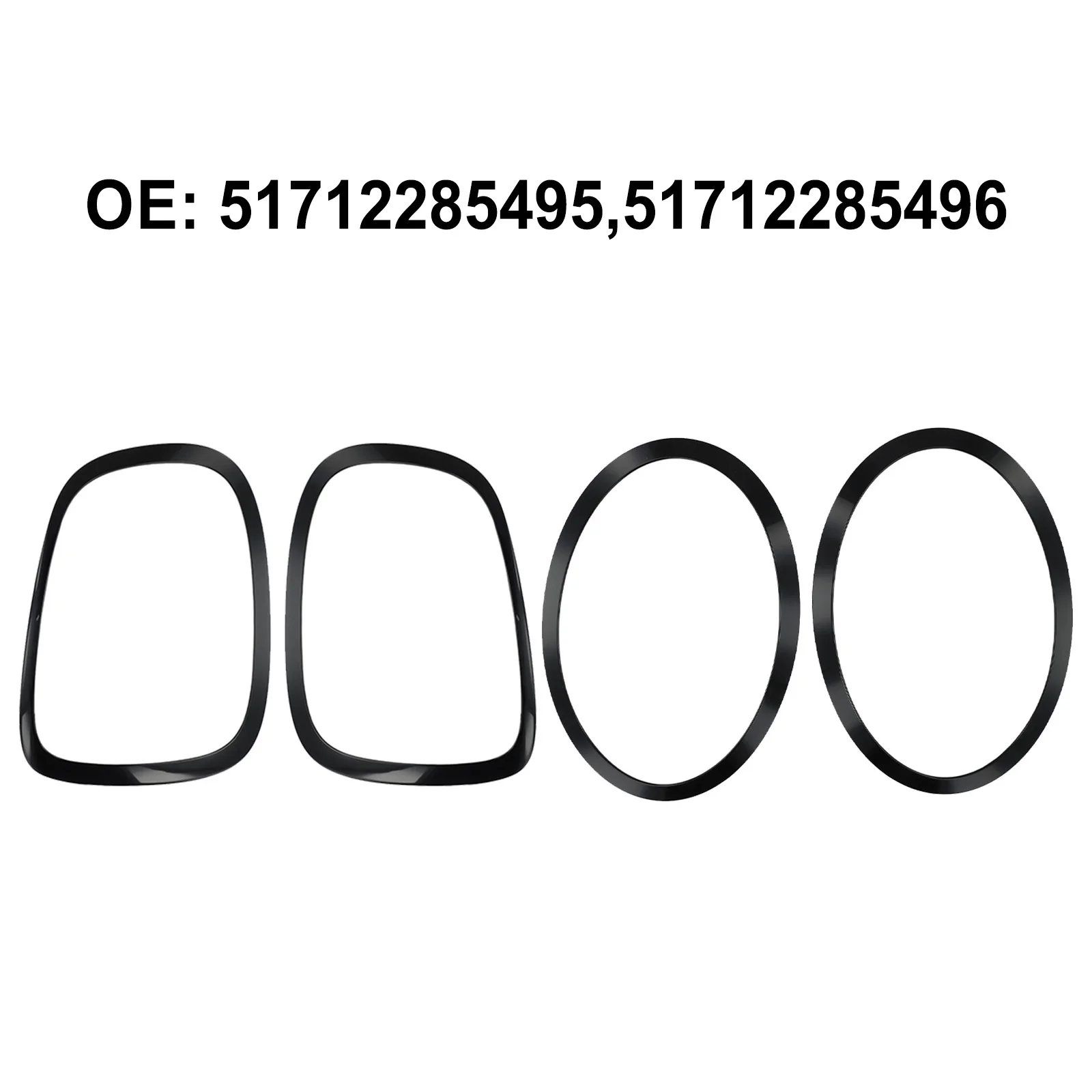 FOR MINI For COOPER F55/F56/F57 14-21 GLOSS BLACK HEADLIGHT+ TAILLIGHT RINGS TRIM 51137300631 51137300632 51712285495
FOR MINI For COOPER F55/F56/F57 14-21 GLOSS BLACK HEADLIGHT+ TAILLIGHT RINGS TRIM 51137300631 51137300632 51712285495