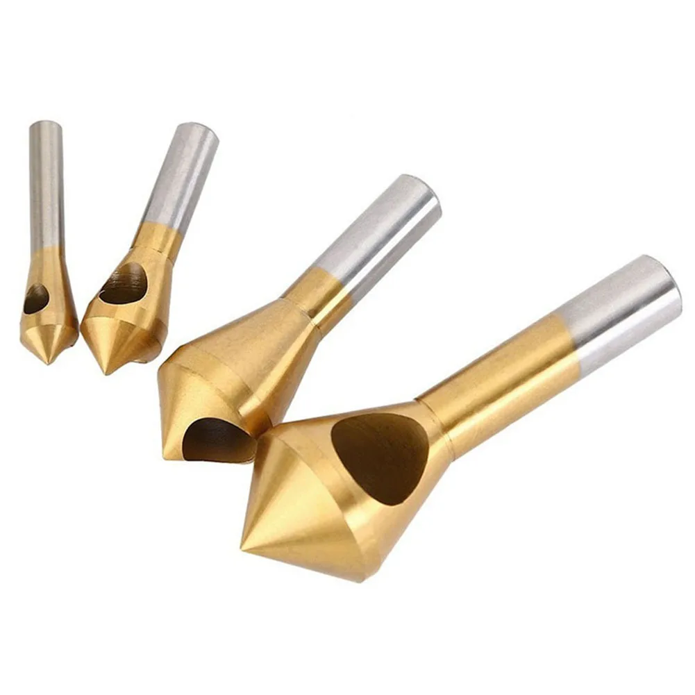 High Speed Steel Titanium Plated Countersink Drill Bit Set for Chamfering Wood Plastic Aluminum and Thin Iron Plate
High Speed Steel Titanium Plated Countersink Drill Bit Set for Chamfering Wood Plastic Aluminum and Thin Iron Plate