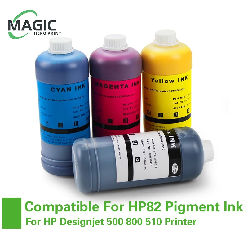 1000 мл/бутылка, 4 цвета пигментных чернил HP82 для принтера HP Designjet 500 800 510
1000 мл/бутылка, 4 цвета пигментных чернил HP82 для принтера HP Designjet 500 800 510