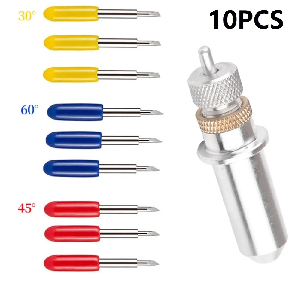 10pcs Tungsten Steel Blade Holder 30/45/60 Degree Blades Cutter For Roland Carving Cut Cutting Plotter Hand Tool
10pcs Tungsten Steel Blade Holder 30/45/60 Degree Blades Cutter For Roland Carving Cut Cutting Plotter Hand Tool