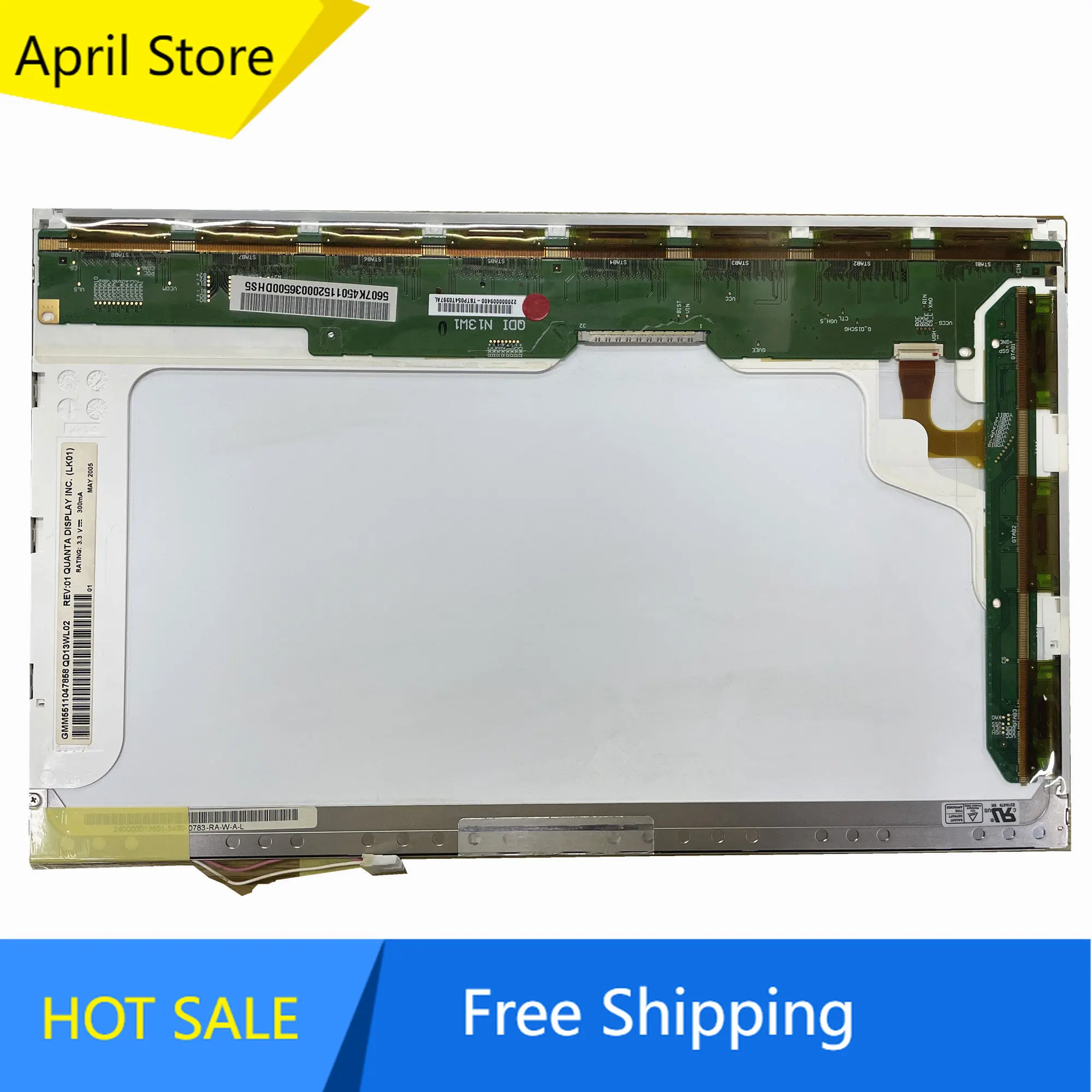 

QD13WL02 fit QD13WL01 B131EW01 V.0 V.1 V.2 V.3 13.3'' Laptop LCD Screen 1280*768 LVDS 30 Pins