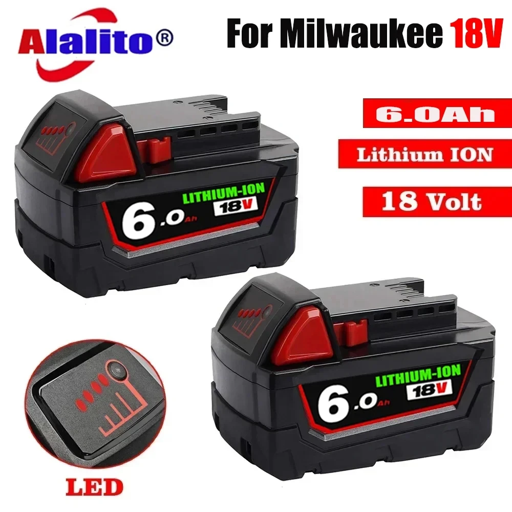 Оригинальный сменный литий-ионный аккумулятор 18 в 1815 Ач для Milwaukee M18, аккумуляторы для электроинструментов 48-11-1850 48-11-1860 48-11-Z50
Оригинальный сменный литий-ионный аккумулятор 18 в 1815 Ач для Milwaukee M18, аккумуляторы для электроинструментов 48-11-1850 48-11-1860 48-11-Z50