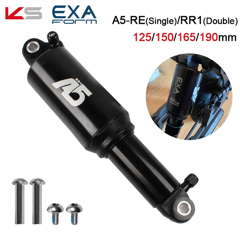 KS MTB Rear Shocks EXA Form 125mm 150mm 165mm 190mm Mountain Bike shock absorber Single/Double Air Pressure Absorber Bike Part
KS MTB Rear Shocks EXA Form 125mm 150mm 165mm 190mm Mountain Bike shock absorber Single/Double Air Pressure Absorber Bike Part