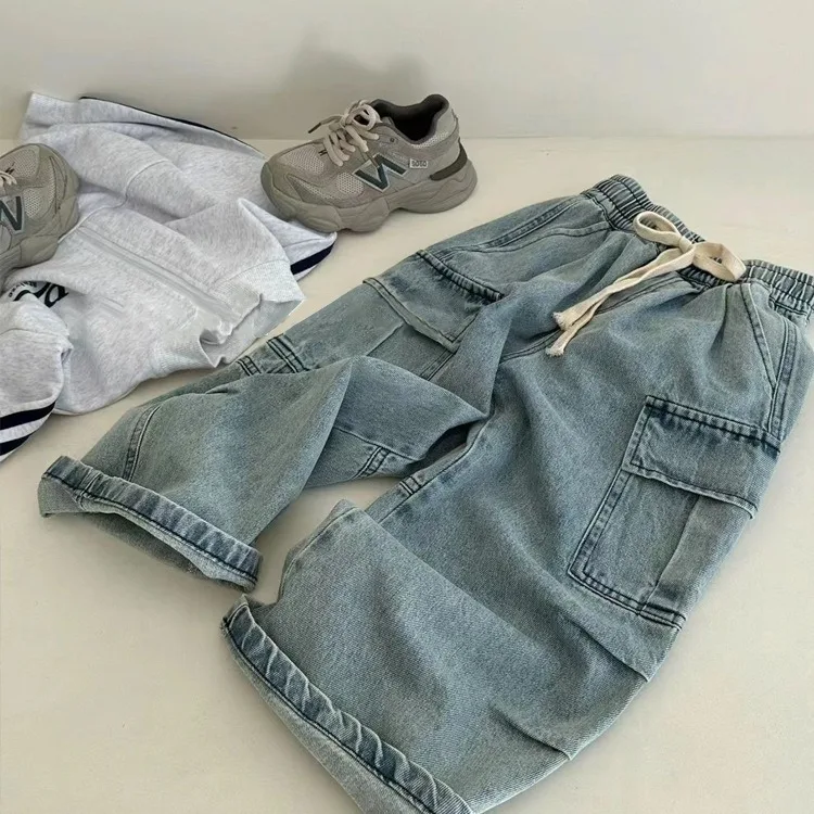 Children Jeans 2024 New Spring and Autumn Children Wear Boys Multi Pocket Long Pants Boys Spring Wear Work Pants
Children Jeans 2024 New Spring and Autumn Children Wear Boys Multi Pocket Long Pants Boys Spring Wear Work Pants