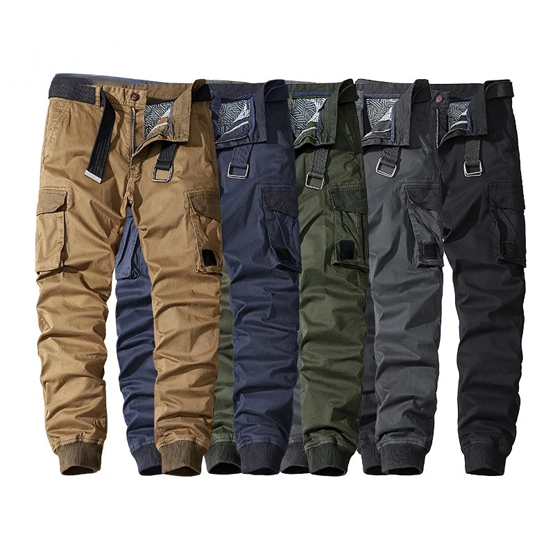 Брюки-карго мужские тактические, уличные спортивные штаны в стиле милитари, повседневные свободные прямые комбинезоны со множеством карманов 
Брюки-карго мужские тактические, уличные спортивные штаны в стиле милитари, повседневные свободные прямые комбинезоны со множеством карманов