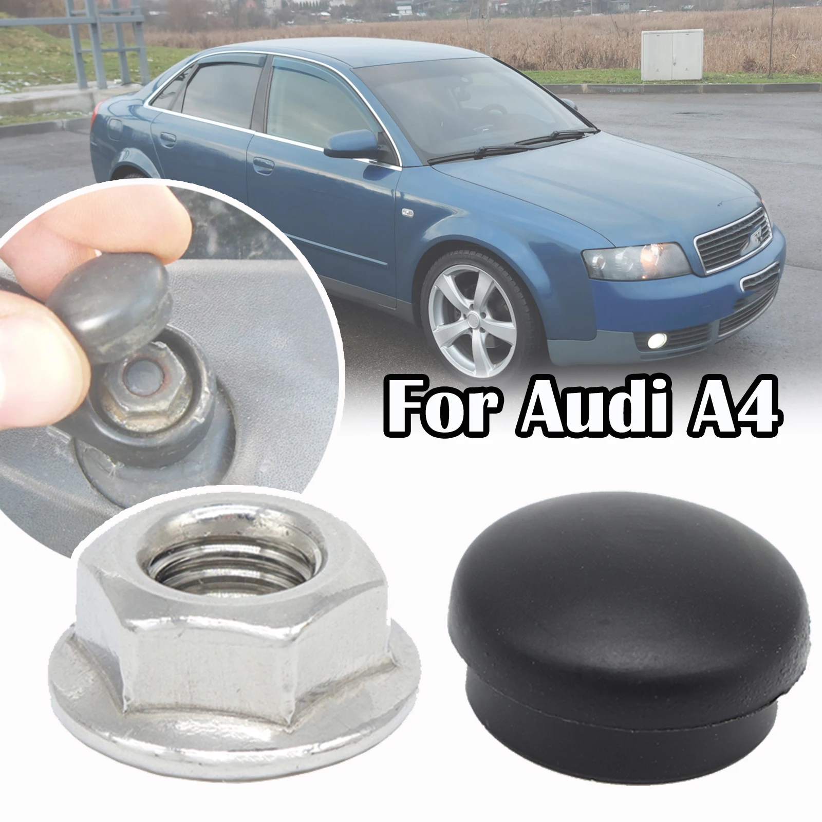 

For Audi A4 B5 B6 B7 B8 B9 1995 - 2019 A8 D3 Q7 4L A6 C4 C5 C6 C7 Car Front Windshield Wiper Arm Screw Nut Cap Bolt Rocker Cover