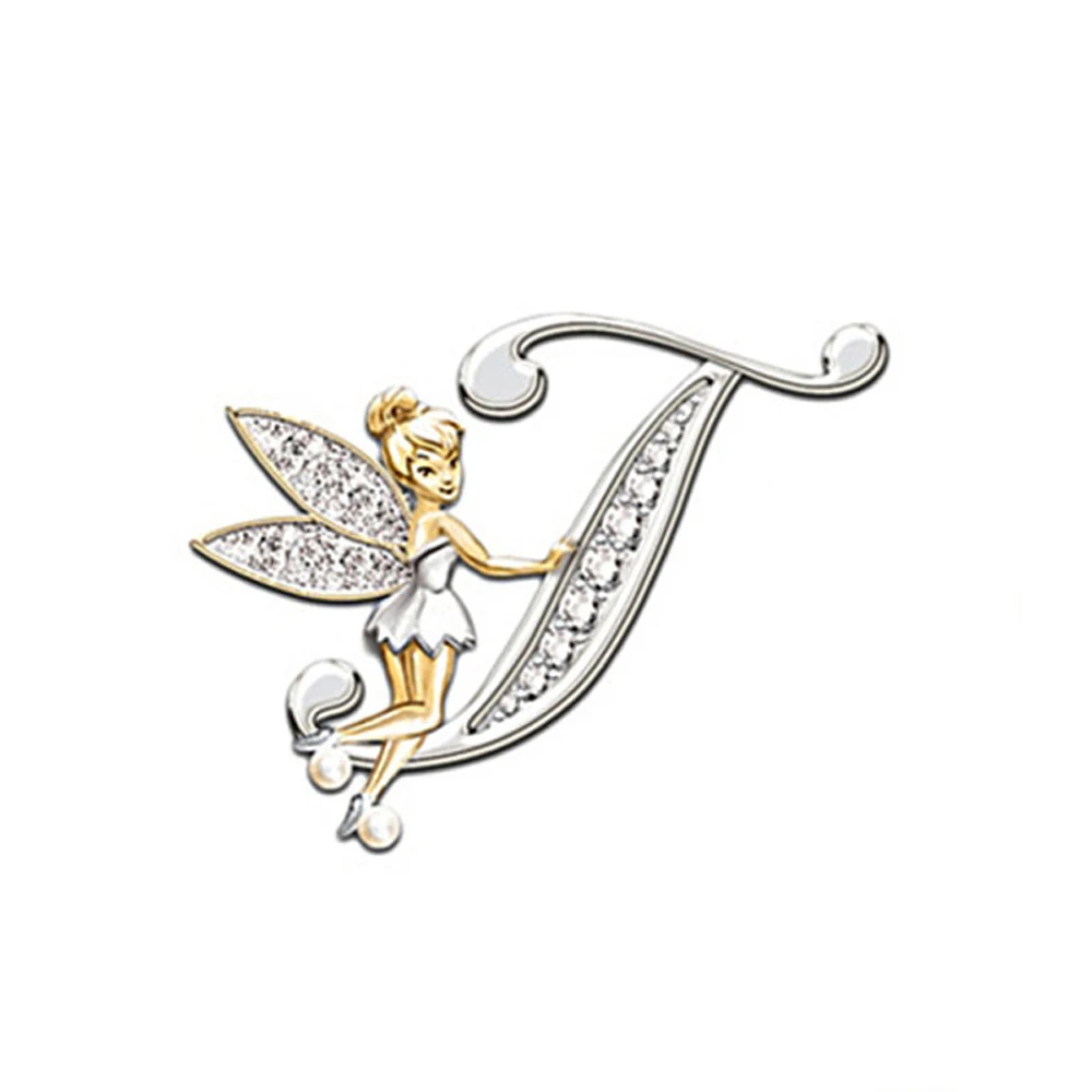 Luxury Brooch Elf Angel Alphabet A-Z Letter Lapel Pin Women Rhinestone Metal Glossy Lapel Collar Pin Scarf Clothes Decor Jewelry Luxury Brooch Elf Angel Alphabet A-Z Letter Lapel Pin Women Rhinestone Metal Glossy Lapel Collar Pin Scarf Clothes Decor Jewelry