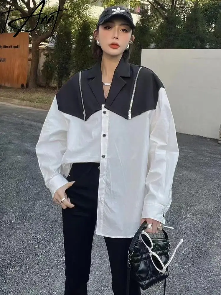 Tannt Women Shirt Irregular Color Matching Long Sleeves Blouse Tops Asymmetry Fashion Long Casual Shirts For Women 2023 New
Tannt Women Shirt Irregular Color Matching Long Sleeves Blouse Tops Asymmetry Fashion Long Casual Shirts For Women 2023 New
