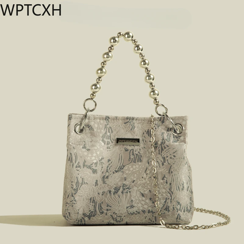 WPTCXH Women's Bag Embroidery Jacquard Handbag Women 2024 Fashion Crossbody Bagpack Texture Pearl Chains Bucket Bags Versatile
WPTCXH Women's Bag Embroidery Jacquard Handbag Women 2024 Fashion Crossbody Bagpack Texture Pearl Chains Bucket Bags Versatile