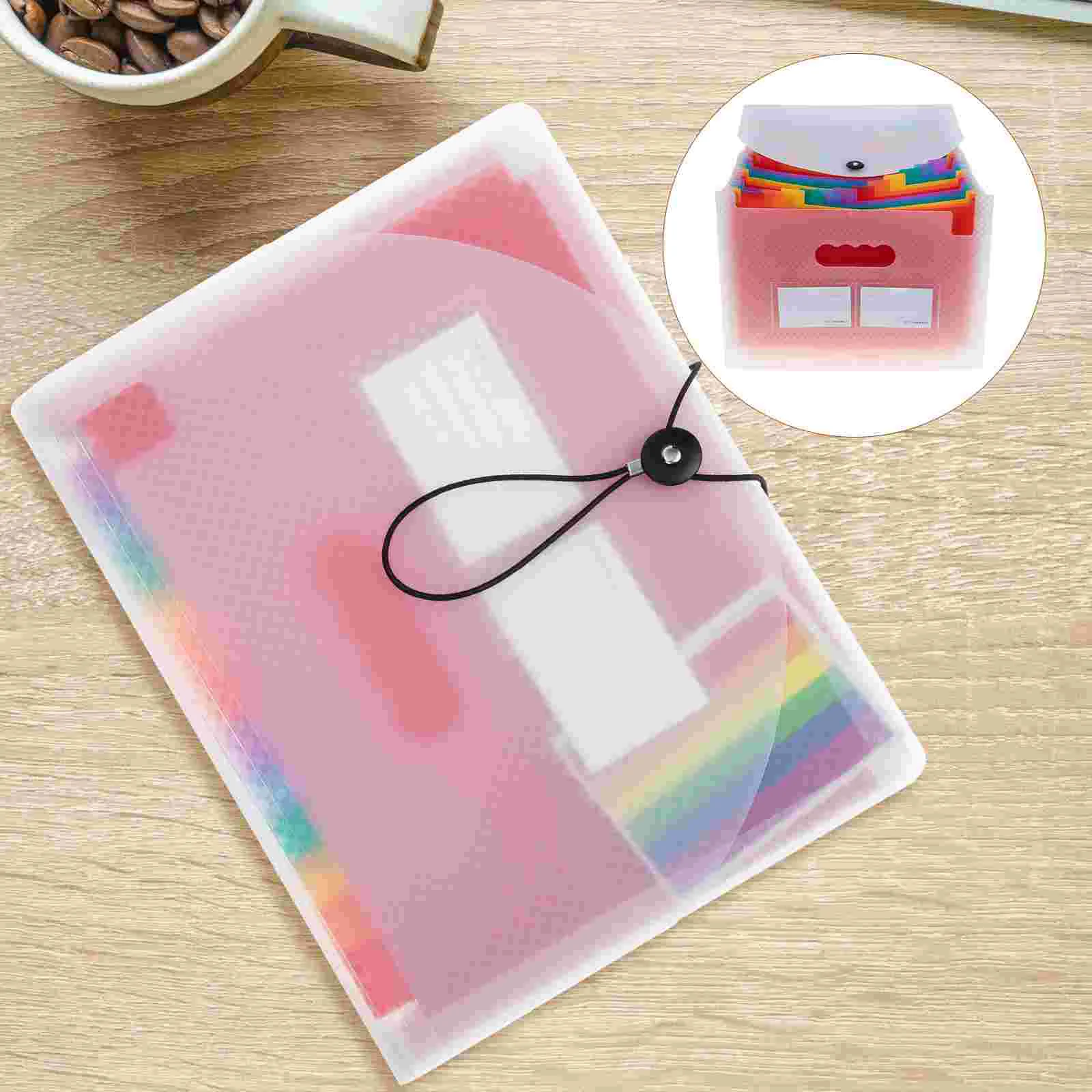 

Accordion Folder File Folders Expanding Binder Wallet Pp for Documents Receipt Holder Plastic